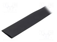 Heat shrink sleeve; glueless; 4: 1; 24mm; black; polyolefine CYG/KTG