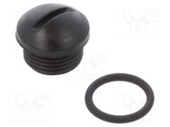 Protection cover; IP65,IP67; SEALING CAP M12 Plastic HARTING