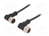 Cable: for sensors/automation; PIN: 8; M12-M12; 1m; plug; plug; 30V AMPHENOL LTW