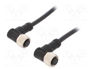 Cable: for sensors/automation; PIN: 8; M12-M12; 1m; plug; plug; 30V AMPHENOL LTW