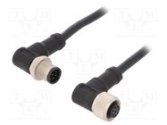 Cable: for sensors/automation; PIN: 8; M12-M12; 1m; plug; plug; 30V AMPHENOL LTW