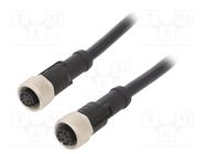 Cable: for sensors/automation; PIN: 10; M12-M12; 1m; plug; plug AMPHENOL LTW