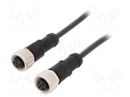 Cable: for sensors/automation; PIN: 5; M12-M12; B code-Profibus AMPHENOL LTW