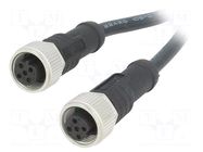 Cable: for sensors/automation; PIN: 5; with metal nut; plug; 60V AMPHENOL LTW