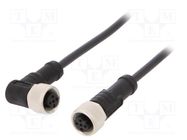 Cable: for sensors/automation; PIN: 5; M12-M12; B code-Profibus AMPHENOL LTW