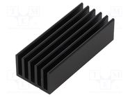 Heatsink: extruded; grilled; black; L: 50mm; W: 21mm; H: 14mm; 17.4K/W FISCHER ELEKTRONIK