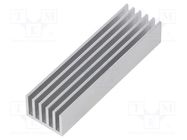 Heatsink: extruded; grilled; aluminium; L: 75mm; W: 21mm; H: 14mm FISCHER ELEKTRONIK