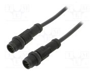 Cable: for sensors/automation; PIN: 5; M12-M12; B code-Profibus AMPHENOL LTW