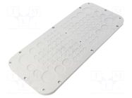 Multigate grommet; elastomer thermoplastic TPE; light grey HT HI TECH POLYMERS