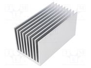 Heatsink: extruded; grilled; natural; L: 150mm; W: 80mm; H: 80mm; raw 