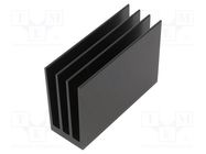 Heatsink: extruded; grilled; black; L: 100mm; W: 35mm; H: 70mm; 5.4K/W FISCHER ELEKTRONIK