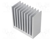 Heatsink: extruded; grilled; natural; L: 37.5mm; W: 80mm; H: 80mm 