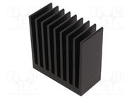 Heatsink: extruded; grilled; black; L: 37.5mm; W: 80mm; H: 80mm FISCHER ELEKTRONIK