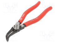 Pliers; for circlip; internal; 19÷60mm; Pliers len: 180mm; angular WIHA