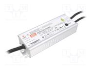 Power supply: switching; LED; 65W; 13÷130VDC; 300÷500mA; IP65 MEAN WELL