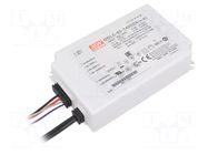 Power supply: switching; LED; 64.4W; 34÷46VDC; 1400mA; 180÷295VAC MEAN WELL