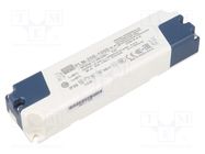 Power supply: switching; LED; 25.2W; 14÷24VDC; 1050mA; 180÷295VAC MEAN WELL