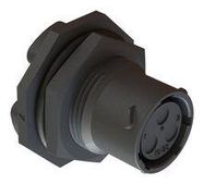 CIRCULAR CONNECTOR, 3POS, RCPT, JAM NUT