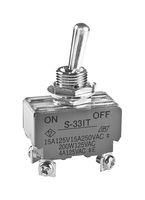 TOGGLE SWITCH, DPST, 15A, 250V