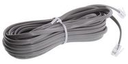 CABLE ASSEMBLY, RJ11 PLUG-RJ11 PLUG, 6P4C, 25FT