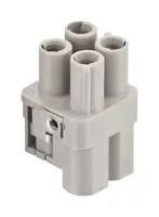 HEAVY DUTY INSERT, RCPT, 3+PE, 10MM2