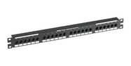 PATCH PANEL, RJ45, CAT6A, 24PORT, 1U