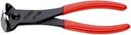 KNIPEX 68 01 180 End Cutting Nipper plastic coated black atramentized 180 mm