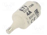 Fuse: fuse; quick blow; 4A; 500VAC; 500VDC; ceramic; DII; D ETI POLAM