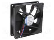 Fan: DC; axial; 12VDC; 92x92x25mm; 72m3/h; 28dBA; slide; 2300rpm EBM-PAPST