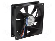 Fan: DC; axial; 24VDC; 92x92x25mm; 84m3/h; 36dBA; ball; 2700rpm EBM-PAPST