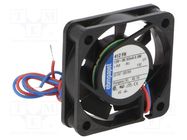 Fan: DC; axial; 12VDC; 40x40x10mm; 9m3/h; 26dBA; slide; 6000rpm EBM-PAPST