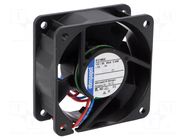 Fan: DC; axial; 12VDC; 60x60x25mm; 21m3/h; 16dBA; slide; Len: 0.31m EBM-PAPST