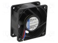 Fan: DC; axial; 12VDC; 60x60x25mm; 29m3/h; 29dBA; ball; 4550rpm EBM-PAPST