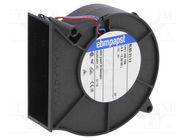 Fan: DC; blower; 12VDC; 97x94x33mm; 55m3/h; 62dBA; ball; 4500rpm EBM-PAPST