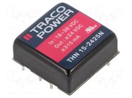 Converter: DC/DC; 15W; Uin: 18÷36VDC; Uout: 24VDC; Uout2: -24VDC TRACO POWER