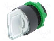 Switch: rotary; 22mm; Stabl.pos: 2; white; LED; IP66; prominent SCHNEIDER ELECTRIC