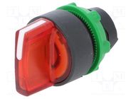 Switch: rotary; 22mm; Stabl.pos: 2; red; LED; IP66; prominent; Pos: 2 SCHNEIDER ELECTRIC