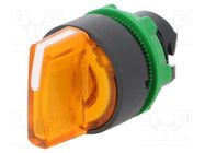 Switch: rotary; 22mm; Stabl.pos: 3; orange; LED; IP66; prominent SCHNEIDER ELECTRIC