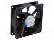 Fan: DC; axial; 24VDC; 80x80x25mm; 45m3/h; 19dBA; slide; 2500rpm EBM-PAPST