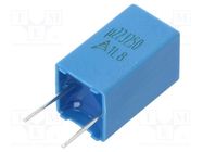 Capacitor: polyester; 0.22uF; 160VAC; 250VDC; 5mm; ±10%; -55÷125°C EPCOS