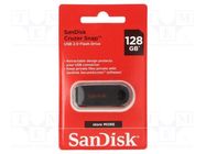 Pendrive; USB 2.0; 128GB; CRUZER SNAP; black; USB A SANDISK