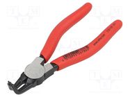 Pliers; for circlip; internal; 12÷25mm; Pliers len: 140mm; angular WIHA