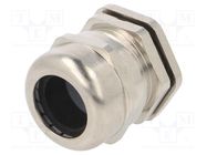 Cable gland; PG21; IP68; brass; Body plating: nickel; RRPL RAYCHEM RPG