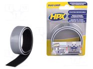 Tape: hook and loop; W: 25mm; L: 0.5m; Thk: 5.4mm; double-sided HPX
