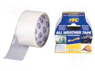 Tape: duct; W: 48mm; L: 5m; Thk: 0.17mm; transparent; acrylic; 0.4N/mm HPX