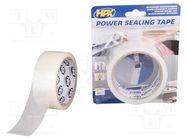 Tape: sealing; W: 38mm; L: 1.5m; Thk: 1mm; transparent; acrylic; 4N/mm HPX