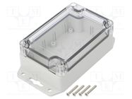 Enclosure: multipurpose; X: 70mm; Y: 105mm; Z: 40mm; ABS; grey; IP67 KRADEX