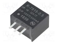 Converter: DC/DC; 7.5W; Uin: 18÷32V; Uout: 15VDC; Iout: 0.5A; SIP3 RECOM