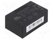 Converter: AC/DC; 4W; 85÷305VAC; Usup: 120÷430VDC; Uout: 5VDC; 72% RECOM