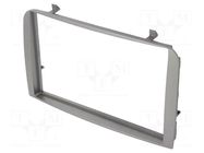 Radio frame; Alfa Romeo; 2 DIN; silver 4CARMEDIA